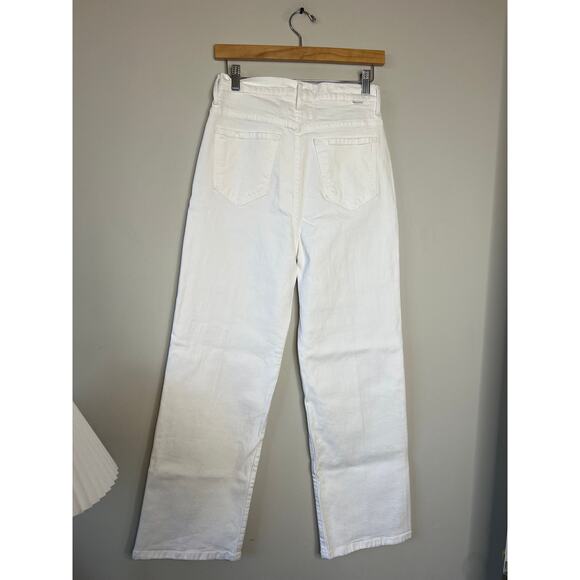 NWT Mother The High Waisted Tunnel Vision Ankle White Denim Jeans Size:25 - Picture 6 of 9